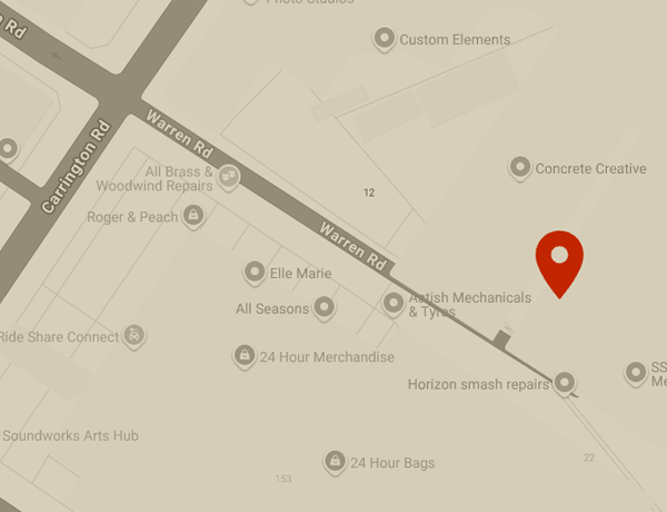 Map showing Sidewall Social Padel Club in Marrickville